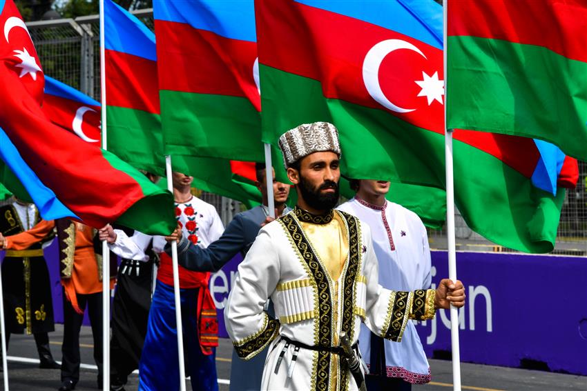Azerbaijan flags