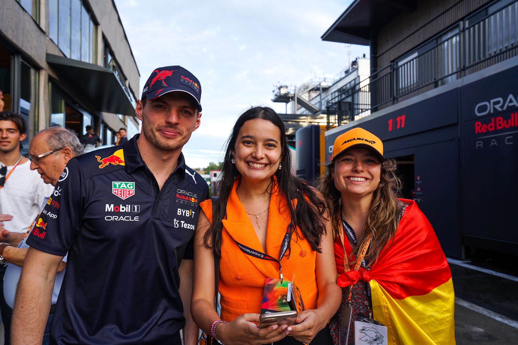 Max with the fans